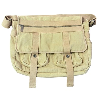 Fossil Canvas Multi Pocket Messenger Shoulder Bag - Image 1 of 4