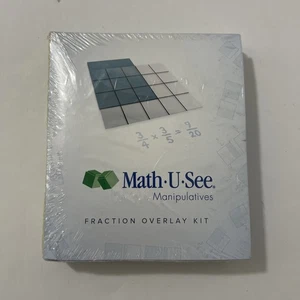 Math U See Manipulatives Fraction Overlay Kit Homeschool Curriculum Set - New - Picture 1 of 3