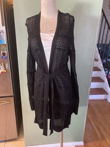 Black Mid length Cardigan - Picture 1 of 5