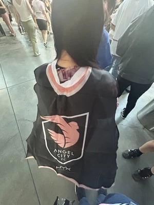 Cabo Angel City FC NWSL ACFC SGA ALYSSA THOMPSON GISELE LEROUX USADO Foto 1 de 2