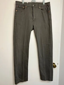 Jeans Levis 505 uomo 36x32 grigio denim gamba dritta ottimo! - Foto 1 di 5