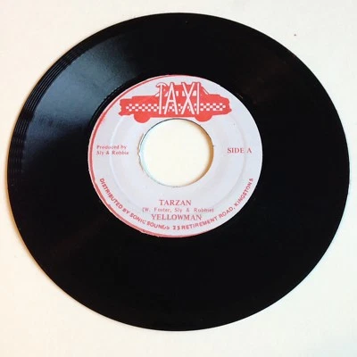 Yellowman - Tarzan Circa 1980s Reggae 7" Record Super Rare Taxi 45rpm Single - Image 1 of 2