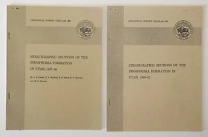 2 Utah Stratigraphic Sections Phosphoria Formation Geological Surveys 1947-51 - Imagen 1 de 1