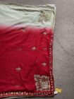 New With Tag, Red & Vanilla Sari, Blouse Piece, Beautiful Design,great Condition