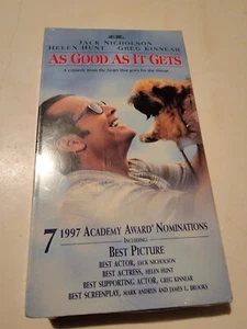 FACTORY SEALED As Good As It Gets VHS Jack Nicholson Helen Hunt Greg Kinnear New - Picture 1 of 3