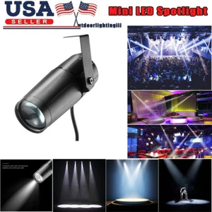 15W Spotlight Beam Pinspot Light LED Stage Lighting White KTV Disco DJ Lights - Picture 1 of 15