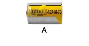 Batteria Ricaricabile NI-CD 2/3AF 2/3A 1/2A 1,2V 700mAh 29x17mm con poli - Foto 1 di 2