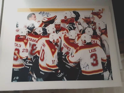 95-96 Photo Eastern Conference Champs FLORIDA PANTHERS Fitzpatrick/Woolley Autos - Image 1 of 4