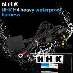 NHK H4 Wiring Harness Fit Bi-Xenon&LED Projector Lens Headlight High Low Beam - Picture 1 of 4