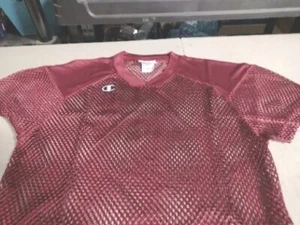 Champion Authentic Blank Maroon Football Mesh Practice Jersey Szerene YS/M - Picture 1 of 3