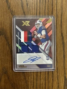 2020 Panini XR Rookie Triple Swatch Auto Red /49 Jake Fromm #208 Rookie Auto RC - Picture 1 of 2
