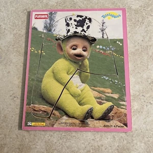 vintage Playskool wooden puzzle Teletubbies 4 piece - Picture 1 of 5
