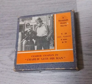 Charlie Chaplin 8mm Film 'Charlie Get His Man' A Mountain Home Movie B/W T.20 - Imagen 1 de 8