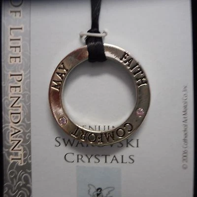 NUEVO "May Faith Comfort" Esencia de Vida Colgante de Arte Catedral Foto 1 de 2