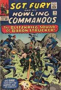 Sgt Fury and His Howling Commandos Comic Book #14 Marvel Jan 1965 Grade VF- 7.5 - Picture 1 of 8
