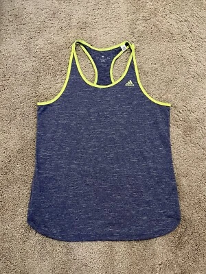ADIDAS Climalite Purple Neon Racerback Tank Top Women's Size Large - Image 1 of 4