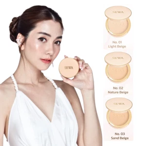 Sewa Powder Primer Foundation Finish Compact SPF30 PA++++ Skin Face Oil Control - Picture 1 of 15