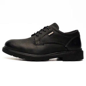 Hush Puppies Pearce Leather Waterproof Memory Foam Mens Smart-Casual Work Shoes - Picture 1 of 5