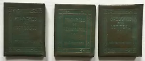 3 Little Leather Library Books LINCOLN & WASHINGTON SPEECHES & Walt Whitman - Picture 1 of 7