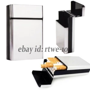 New Metal Cigarette Case Aluminum Pocket Box Tobacco Storage Holder Container - Picture 1 of 5