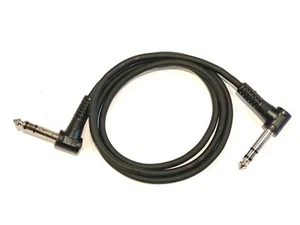 Ángulo recto 1/4" TRS 3 ft. Cable macho a macho para pedal Digitech Jamman a FS3X - Imagen 1 de 12