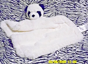 CM/ DOUDOU VERTBAUDET PANDA VELOURS POLAIRE CREME NOIR PLAT HAUTEUR 50CM 2 DISPO - Picture 1 of 5