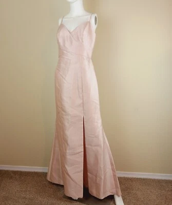 Vestido trompeta sin mangas Alfred Sung para mujer talla 8 camafeo satinado sarga D758 Foto 1 de 4