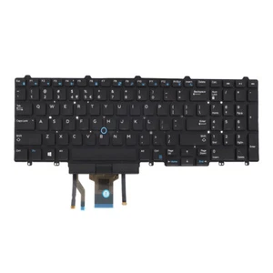 NEW Dell Precision 3510/3520/3530 NORDIC Backlit Laptop Keyboard PK1313M4B00 - Afbeelding 1 van 2