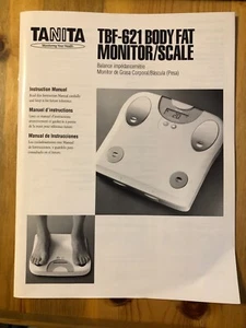 Tanita TBF-621 Body Fat Monitor Scale "Operating Manual Only" - Picture 1 of 2
