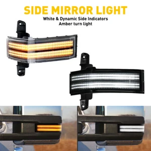 For Chevy Sierra Silverado GMC Dynamic LED Mirror Side Turn Signal Light Lamps - Picture 1 of 12