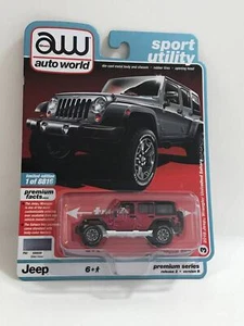 Auto World AW64252 Sport Utility 1:64 2018 Jeep Wrangler Unlimited Sahara CHASE - Foto 1 di 1