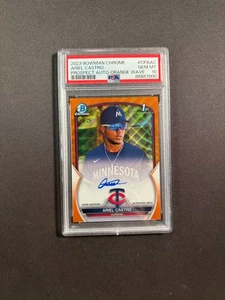 2023 Bowman Chrome Ariel Castro 1st Orange Wave Refractor Auto 05/25 PSA10 BJMM - Picture 1 of 2