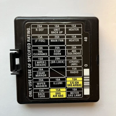 1999 Subaru Legacy Outback Interior Fuse Box Cover Trim Black OEM - Image 1 of 4