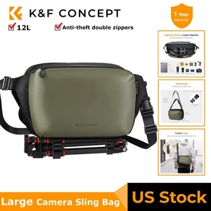 K&F Concept Extra-Large Camera Sling Bag Everyday Shoulder Backpack for DSLR 12L - Picture 1 of 8