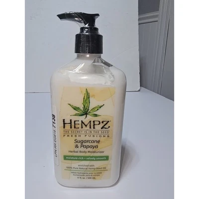 Hempz Sugarcane & Papaya Fresh Fusion Body Moisturizer After Tan Lotion *NEW* - Image 1 of 4