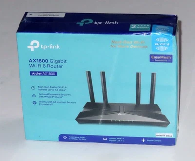 TP-LINK Archer AX1800 WiFi 6 Dual-Band Wireless Wi-Fi Router — NEW — Free Ship - Image 1 of 3
