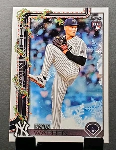 2025 Topps Holiday #H16 Will Warren RC YANKEES Rookie Baseballkarte⚾️NM/MT - Bild 1 von 2