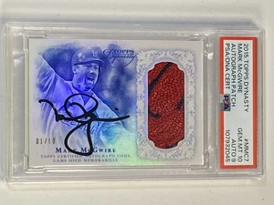2015 Topps Dynasty Mark McGwire Patch Auto #AP-MMC7 #/10 Cardinals PSA 10 9 Auto - Picture 1 of 2