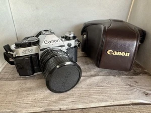 Canon AE-1 Program 35mm SLR Film Camera with FD 35-70mm Lens TESTED Good Conditi - Picture 1 of 16