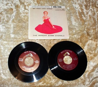 The Robert Shaw Chorale 2 EP 45rpm Records With Gatefold Sleeve, True Love Sings Foto 1 de 4
