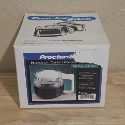 Jarra de café de repuesto Proctor Silex, 2 - 12 tazas - A9306 - Blanca - A600 Foto 1 de 4