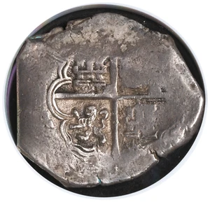 1612-1621, Spain, Philip III. Large Spanish Silver 8 Reales Cob Coin. NGC XF+ - Picture 1 of 5