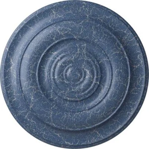 Ekena Millwork Ceiling Medallion 18" x 1.5" x 18" Polyurethane Americana Crackle - Picture 1 of 3