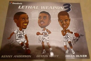 1990 Georgia Tech Yellow Jackets Lethal Weapon 3 handsigniertes Poster - Bild 1 von 5