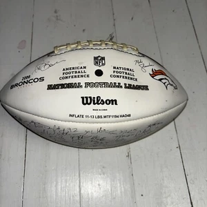 Fútbol americano Wilson The Duke 2008 de los Denver Broncos con firmas estampadas - Imagen 1 de 4