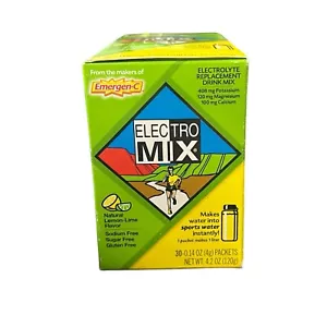 EMERGEN-C Electro MIX Elektrolyt Ersatz Getränk Limette Zitrone 30er Pack Rarität NEU - Bild 1 von 7