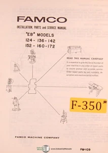 Famco EB Models, Shear Install Wiring Parts and Service Manual - Picture 1 of 1