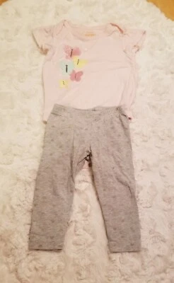 Bebé Niñas Jumping Frijoles Body Más Suave 6M Mariposa Conjunto  Foto 1 de 4