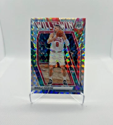 Nikola Vucevic - 2020-21 Panini Mosaic Will to Win Mosaic Prizm #17 - Bulls - Image 1 of 2