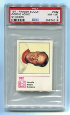 1971 Finnish Williams Jaakiekko Suomi 382 Gordie Howe PSA 8 NM-Mint Pop 5, 0 hgr
